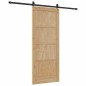 Porta Scorrevole vidaXL con Set di Fissaggi 83x202 cm Legno Massello Pino Porta Scorrevole vidaXL con Set di Fissaggi 83x202 cm Legno Massello Pino