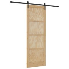 Porta scorrevole vidaXL con set hardware 83x232 cm in legno massello di pino