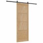 Porta scorrevole vidaXL con set hardware 83x232 cm in legno massello di pino Porta scorrevole vidaXL con set hardware 83x232 cm in legno massello di pino