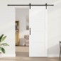 vidaXL Porta Scorrevole con Set di Hardware Bianco 83x232 cm Legno Massello di Pino vidaXL Porta Scorrevole con Set di Hardware Bianco 83x232 cm Legno Massello di Pino