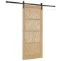 Porta Scorrevole vidaXL con Set di Accessori 86x198,5 cm Legno Massello di Pino