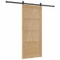 Porta Scorrevole vidaXL con Set di Accessori 86x198,5 cm Legno Massello di Pino
