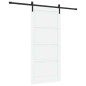Porta Scorrevole vidaXL con Set di Fissaggi Bianca 93x202 cm Legno Massello di Pino Porta Scorrevole vidaXL con Set di Fissaggi Bianca 93x202 cm Legno Massello di Pino