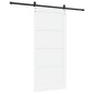 Porta Scorrevole vidaXL con Set di Fissaggi Bianca 93x202 cm Legno Massello di Pino Porta Scorrevole vidaXL con Set di Fissaggi Bianca 93x202 cm Legno Massello di Pino