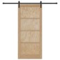 vidaXL Porta Scorrevole con Set di Ferramenta 93x211 cm Legno Massello di Pino vidaXL Porta Scorrevole con Set di Ferramenta 93x211 cm Legno Massello di Pino