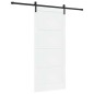 vidaXL Porta Scorrevole con Set Hardware Bianca 93x211 cm Legno Massello di Pino vidaXL Porta Scorrevole con Set Hardware Bianca 93x211 cm Legno Massello di Pino