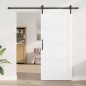 vidaXL Porta Scorrevole con Set Hardware Bianca 93x211 cm Legno Massello di Pino vidaXL Porta Scorrevole con Set Hardware Bianca 93x211 cm Legno Massello di Pino