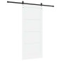 vidaXL Porta Scorrevole con Set Hardware Bianca 93x211 cm Legno Massello di Pino vidaXL Porta Scorrevole con Set Hardware Bianca 93x211 cm Legno Massello di Pino