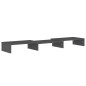 Supporto per Monitor Grigio 80x24x10,5cm Legno Massello di Pino Supporto per Monitor Grigio 80x24x10,5cm Legno Massello di Pino