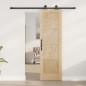 vidaXL Porta scorrevole con set di hardware 61x198,5 cm Legno massello di pino
