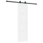 Porta scorrevole vidaXL con set di ferramenta bianca 61x198,5 cm in legno massello di pino Porta scorrevole vidaXL con set di ferramenta bianca 61x198,5 cm in legno massello di pino