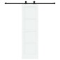 Porta scorrevole vidaXL con set di ferramenta bianca 61x198,5 cm in legno massello di pino Porta scorrevole vidaXL con set di ferramenta bianca 61x198,5 cm in legno massello di pino