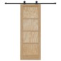 vidaXL Porta Scorrevole con Set di Ferramenta 73,5x198,5 cm Legno Massello di Pino vidaXL Porta Scorrevole con Set di Ferramenta 73,5x198,5 cm Legno Massello di Pino
