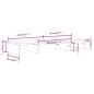 Supporto per Monitor Grigio 80x24x10,5cm Legno Massello di Pino Supporto per Monitor Grigio 80x24x10,5cm Legno Massello di Pino