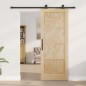 porta scorrevole vidaXL con set di accessori 78x202 cm Legno Massello di Pino porta scorrevole vidaXL con set di accessori 78x202 cm Legno Massello di Pino