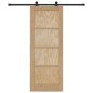 porta scorrevole vidaXL con set di accessori 78x202 cm Legno Massello di Pino porta scorrevole vidaXL con set di accessori 78x202 cm Legno Massello di Pino