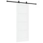 Porta scorrevole vidaXL con set hardware bianco 78x202 cm legno massello pino Porta scorrevole vidaXL con set hardware bianco 78x202 cm legno massello pino