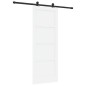 Porta scorrevole vidaXL con set hardware bianco 78x202 cm legno massello pino Porta scorrevole vidaXL con set hardware bianco 78x202 cm legno massello pino