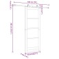 Porta scorrevole vidaXL con set hardware bianco 78x202 cm legno massello pino Porta scorrevole vidaXL con set hardware bianco 78x202 cm legno massello pino