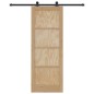porta scorrevole vidaXL con set di ferramenta 78x211 cm in legno massello di pino porta scorrevole vidaXL con set di ferramenta 78x211 cm in legno massello di pino