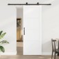 porta scorrevole vidaXL con set hardware bianco 78x211 cm legno pino porta scorrevole vidaXL con set hardware bianco 78x211 cm legno pino