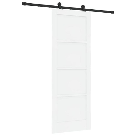 porta scorrevole vidaXL con set hardware bianco 78x211 cm legno pino