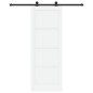 porta scorrevole vidaXL con set hardware bianco 78x211 cm legno pino porta scorrevole vidaXL con set hardware bianco 78x211 cm legno pino