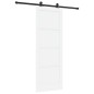 porta scorrevole vidaXL con set hardware bianco 78x211 cm legno pino porta scorrevole vidaXL con set hardware bianco 78x211 cm legno pino