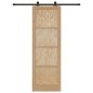 Porta scorrevole vidaXL con accessori 78x232 cm Legno massello Pino