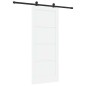 vidaXL Porta Scorrevole con Set di Accessori Bianca 83x202 cm Legno Massello di Pino vidaXL Porta Scorrevole con Set di Accessori Bianca 83x202 cm Legno Massello di Pino