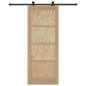 Porta scorrevole vidaXL con set di hardware 83x211 cm in legno massello di pino Porta scorrevole vidaXL con set di hardware 83x211 cm in legno massello di pino
