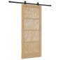 Porta scorrevole vidaXL con set di accessori 86x198,5 cm in legno massello di pino Porta scorrevole vidaXL con set di accessori 86x198,5 cm in legno massello di pino