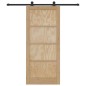 Porta scorrevole vidaXL con set di accessori 86x198,5 cm in legno massello di pino Porta scorrevole vidaXL con set di accessori 86x198,5 cm in legno massello di pino