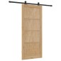 Porta scorrevole vidaXL con set di accessori 86x198,5 cm in legno massello di pino Porta scorrevole vidaXL con set di accessori 86x198,5 cm in legno massello di pino
