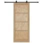 Porta Scorrevole vidaXL con Set di Ferramenta 86x211 cm Legno Massello di Pino Porta Scorrevole vidaXL con Set di Ferramenta 86x211 cm Legno Massello di Pino