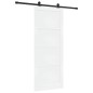 porta scorrevole vidaXL con set di ferramenta Bianca 86x211 cm Legno massello di pino porta scorrevole vidaXL con set di ferramenta Bianca 86x211 cm Legno massello di pino