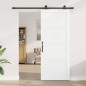 porta scorrevole vidaXL con set di ferramenta Bianca 86x211 cm Legno massello di pino porta scorrevole vidaXL con set di ferramenta Bianca 86x211 cm Legno massello di pino