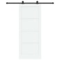 porta scorrevole vidaXL con set di ferramenta Bianca 86x211 cm Legno massello di pino porta scorrevole vidaXL con set di ferramenta Bianca 86x211 cm Legno massello di pino