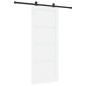 porta scorrevole vidaXL con set di ferramenta Bianca 86x211 cm Legno massello di pino porta scorrevole vidaXL con set di ferramenta Bianca 86x211 cm Legno massello di pino