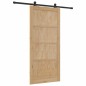 Porta scorrevole vidaXL con set hardware 93x202 cm in legno massello di pino Porta scorrevole vidaXL con set hardware 93x202 cm in legno massello di pino