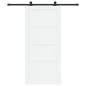 Porta scorrevole vidaXL con set di hardware bianca 93x202 cm legno massiccio pino Porta scorrevole vidaXL con set di hardware bianca 93x202 cm legno massiccio pino