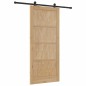 porta scorrevole vidaXL con set di hardware 93x211 cm in legno massello di pino