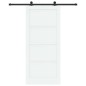 Porta scorrevole vidaXL con set di accessori bianca 93x211 cm legno massello di pino Porta scorrevole vidaXL con set di accessori bianca 93x211 cm legno massello di pino