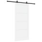 Porta scorrevole vidaXL con set di accessori bianca 93x211 cm legno massello di pino Porta scorrevole vidaXL con set di accessori bianca 93x211 cm legno massello di pino