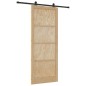 vidaXL Porta scorrevole con set di ferramenta 93x232 cm Legno massello di pino vidaXL Porta scorrevole con set di ferramenta 93x232 cm Legno massello di pino