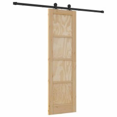vidaXL Porta Scorrevole con Set Fissaggi 61x198,5 cm Legno Massello di Pino