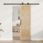 vidaXL Porta Scorrevole con Set Fissaggi 61x198,5 cm Legno Massello di Pino