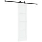 porta scorrevole vidaXL con set di accessori bianchi 61x198,5 cm in legno massello di pino porta scorrevole vidaXL con set di accessori bianchi 61x198,5 cm in legno massello di pino