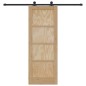 Porta scorrevole vidaXL con set hardware 73,5x198,5 cm in legno massello di pino Porta scorrevole vidaXL con set hardware 73,5x198,5 cm in legno massello di pino