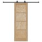 Porta scorrevole vidaXL con set hardware 73.5x211 cm Legno massello di pino Porta scorrevole vidaXL con set hardware 73.5x211 cm Legno massello di pino
